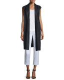 Zahra Linen Long Vest