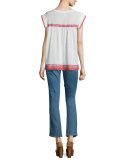 The Needle Point Embroidered Top