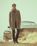 Lyndson Wool-Blend Coat with Removable Gilet, Taupe