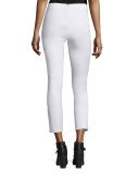 Simone Stretch Jersey Leggings, White