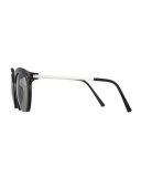 The Foundry Cutoff Sunglasses, Black