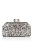 Specchio Pailettes Resin Clutch Bag