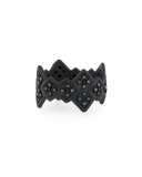 Midnight Cravelli Black Diamond Wide Ring