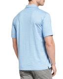 Short-Sleeve Polo Shirt, Sky Blue