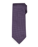 Textured Dot-Print Silk Tie