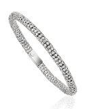 Gioconda Diamond Stretch Bracelet in 18K White Gold, 8.59 tdcw
