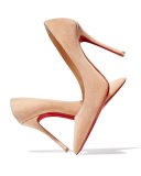 Decoltish Suede 100mm Red Sole Pump, Doudou
