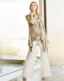 Luminous Long Tank, Gold/Multi, Petite