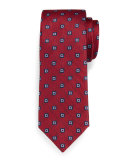 Square Medallion Silk Tie