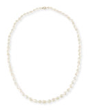 Long Baroque Pearl Necklace, 52"