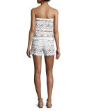 Marisa Lace Bandeau Coverup Romper