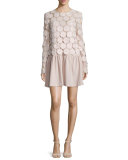 Floral Bell-Sleeve Minidress