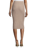 Fisher Project Luxe Wool Ribbed-Knit Pencil Skirt
