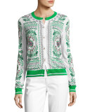 Greenfield Mixed-Print Cardigan