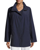 Nylon Jacket with Hood, Midnight 