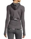 Run Engineered Knit Track Jacket, Gray