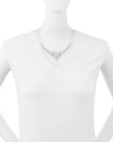 Garland Diamond Necklace in 18K White Gold