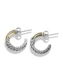 Labyrinth Single-Loop Earrings with Gold