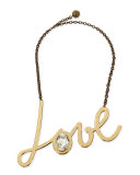Golden Love Pendant Necklace