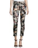 Garden Romance Floral-Print Skinny Ankle Jeans, Multi