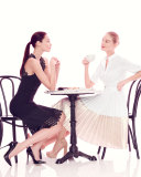Half-Sleeve Two-Tone Midi Shirtdress, Champagne