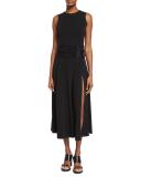 Sleeveless Maxi Slide Dress, Black