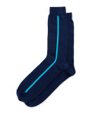 Men's Vertical Side-Stripe Socks