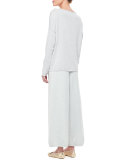 Wide-Leg Knit Pants, Petite