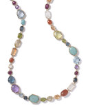 Multi-Stone Single-Strand Necklace in Summer Rainbow