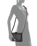 Enfield Mini Leather Shoulder Bag, Black