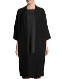 Fisher Project Lightweight Boiled Wool Coat, Black