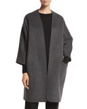 Reversible Wool-Cashmere Cardigan Coat