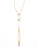 14k Elite Jetset Crystal Dangle Necklace