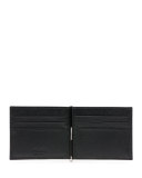Saffiano Clip Wallet, Black
