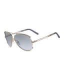 Isidora Metal Aviator Sunglasses