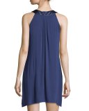 Luxe Jersey Chemise, Sapphire Blue
