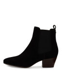Reesa Suede Chelsea Boot, Black