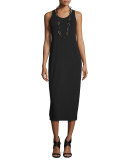Sleeveless Scoop-Neck Midi Dress