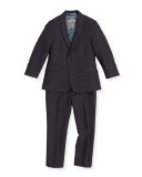 Boys' Two-Piece Mod Suit, Vintage Black, 2T-14