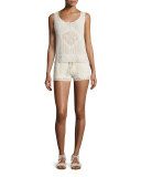 Lana Hand-Crocheted Sleeveless Top