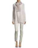 Sueded Organic-Stretch Sateen Jeans 