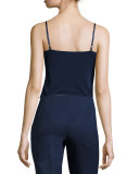 V-Neck Camisole Top, Galaxy Blue