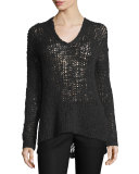 Carlyle Alpaca-Blend Open-Knit Sweater