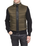 Fyfield Quilted Shearling-Trim Vest