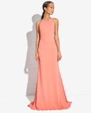 Sleeveless Halter Gown