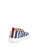 Dublin Striped Slip-On Sneaker, Navy/White