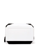 Bow Brogue Medium Shoulder Bag, Black/White