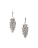 Kate Arrowhead Druzy Drop Earrings