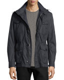 All-Weather Safari Jacket, Barchetta Blue