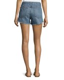 Winnie Distressed Cutoff Shorts, Indigo